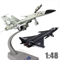 1: 48 Alloy Aircraft Toys Military Series High Simulation Metal J-20 J-15 Fighter Jet Collectible Boy Gift Finished Ornaments