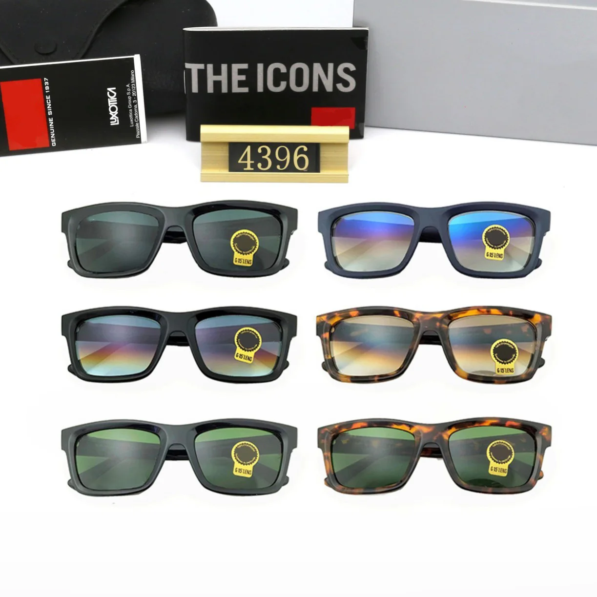 RB Square Large Frame 2024 New Fashion Sunglasses for Men and Women with Unique Design to Prevent Strong Light