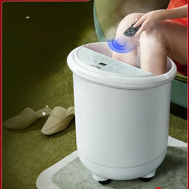 

AAFoot Bath Barrel Automatic Electric Massage Foot Tub Heating Constant Temperature High Depth Foot Bath