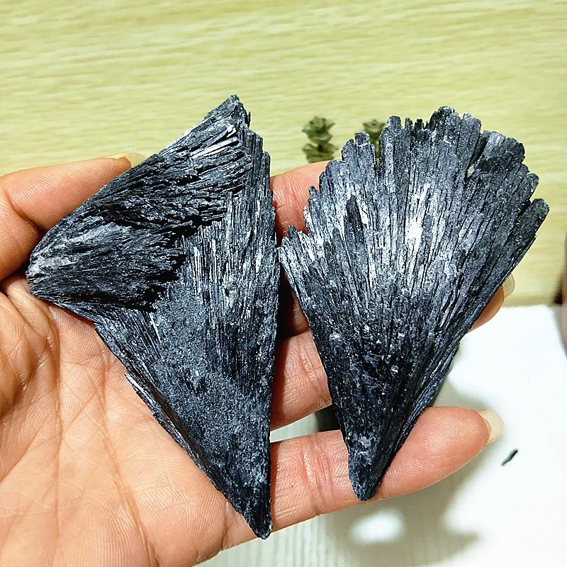 Natural Black tourmalin Crystal Stone Mineral Specimen Room Gems Ornament Spiritual Meditation Exorcism Feng Shui Home Decortion
