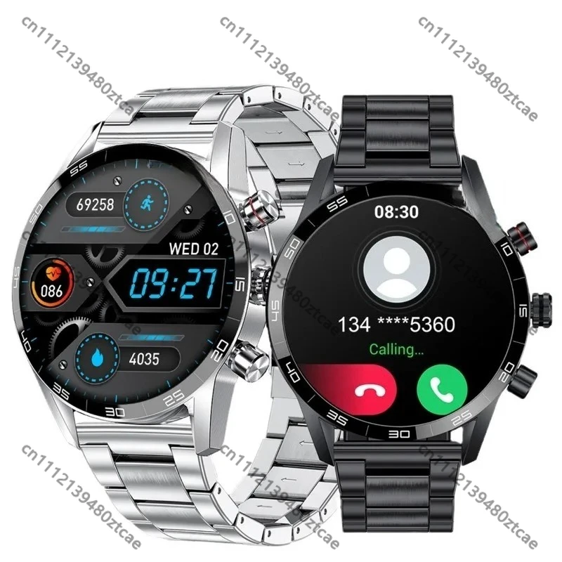 Fashion Business Smart Wristwatch, Men Sports Fitness Watch Heart Rate Sleep Health Monitoring Bluetooth Connected Device
