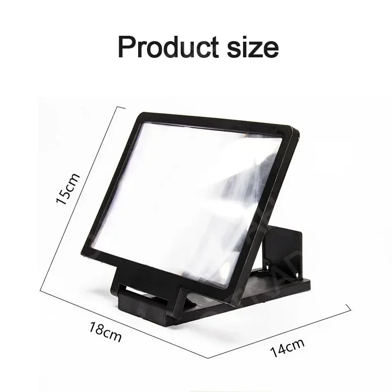 Universal HD 3D Screen Magnifier for Phone – Foldable Stand with Large Display Holder for Movies, Games & Video Calls - view 5
