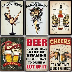 1pc Vintage beer Metal Tin Sign , Vintage Plaque Decor, Wall Art Decor, For Room Decor, Home Decor, Restaurant Decor, Bar Decor,