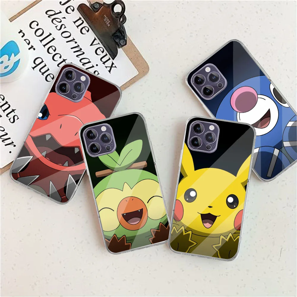 Imagem -03 - Capa Macia Pokémon Family para Moto Js-95 e4 e5 G41 G51 G71 E13 G60s G200 E22i E22 G10 z2 G14 G84 Plus Jogar go