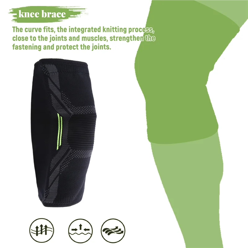 

Breathable Basketball Football Sports Kneepad High Elastic Volleyball Knee Pads Brace Training Knee Support Protect