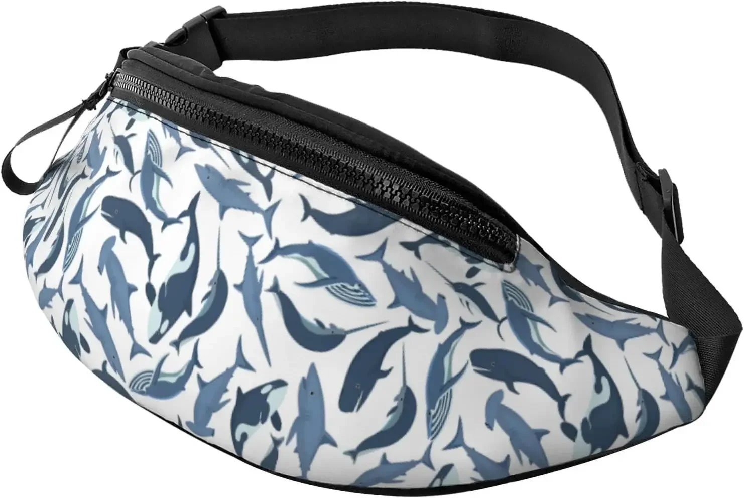 

Funny Animal Shark Fanny Waist Pack Casual Chest Waist Packs Everywhere Belt Sling Bag for Women Men