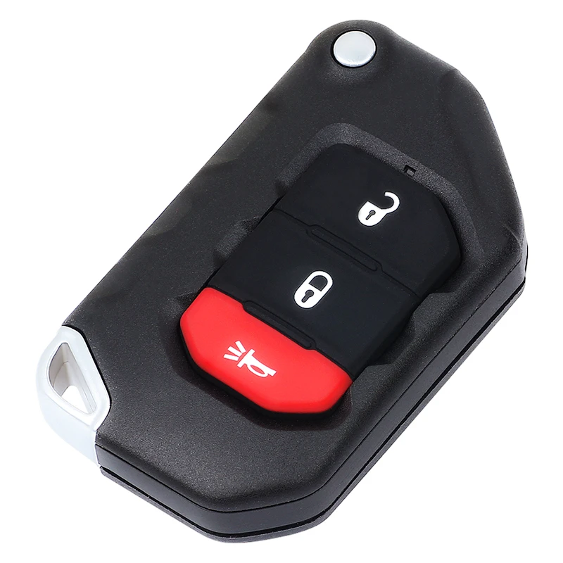 KEYECU 433MHz PCF7939M 4A FCC ID: OHT1130261 68416784AA  Keyless Go Smart Remote Key Fob Jeep Wrangler JL Gladiator 2018-2022