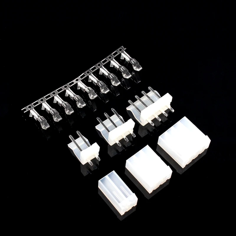 

10sets CH3.96 Spacing:3.96mm Connector Straight Needle Seat+Plug+Terminals 2P 3P 4P 5P 6P 7P 8P 9P 10P