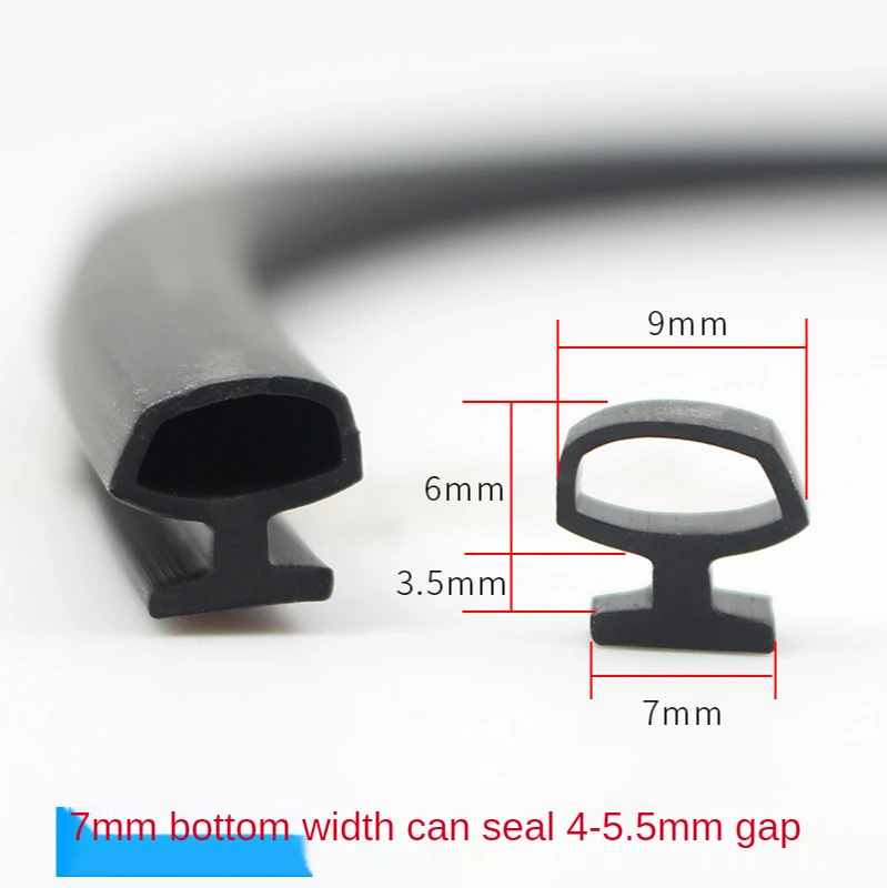 10 m Bodenbreite, 4/5/6/7 mm, Dichtungsstreifen, Brücke, Aluminium, Tür/Fenster, versiegelte Kunststoffstreifen, energiesparend