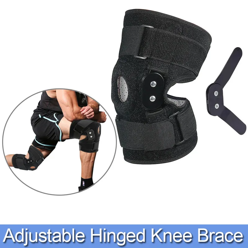 

1PC Adjustable Hinged Knee Brace Knee Support Wrap for Meniscus Tear Patellar Tendon Support, Pain Relief Strains, Sprains