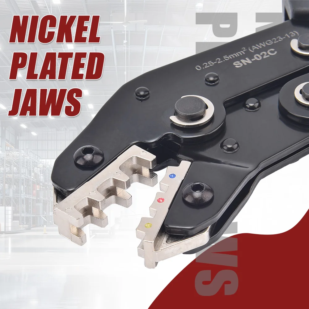 

SN-02C Универсальный инструмент для обжима проводов Инструмент для обжима проводов — комплект из 280 штук изолированных разъемов для проводов