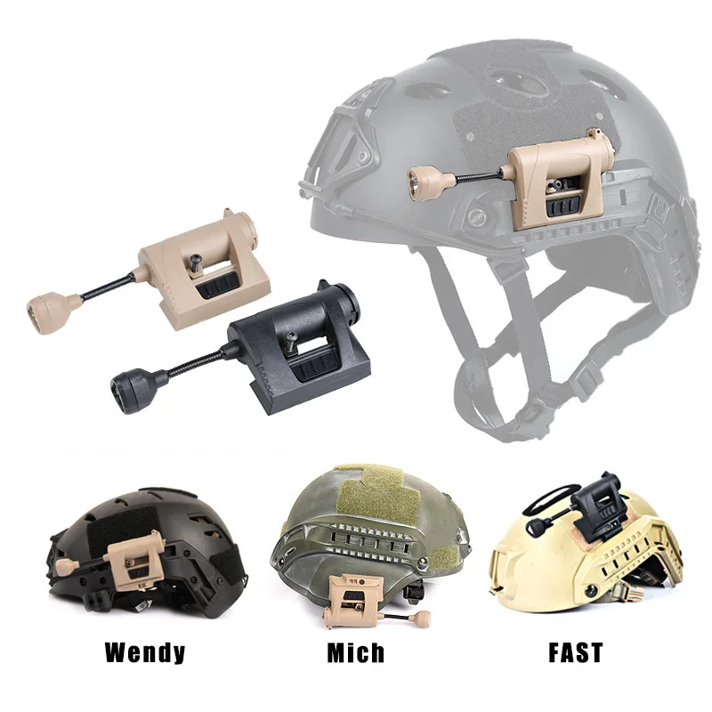 WADSN Tactical MPLS CHARGE FAST Helmet Light 4 Modes Red Green White IR LED Hunting Signal Lamp Military Outdoor Headlight