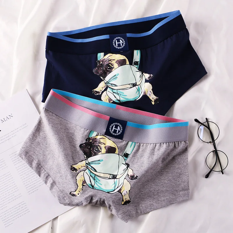 

Minimalist New Cotton Men's Underwear With Flat Corners Breathable Youth Shorts Trendy Shorts For Home