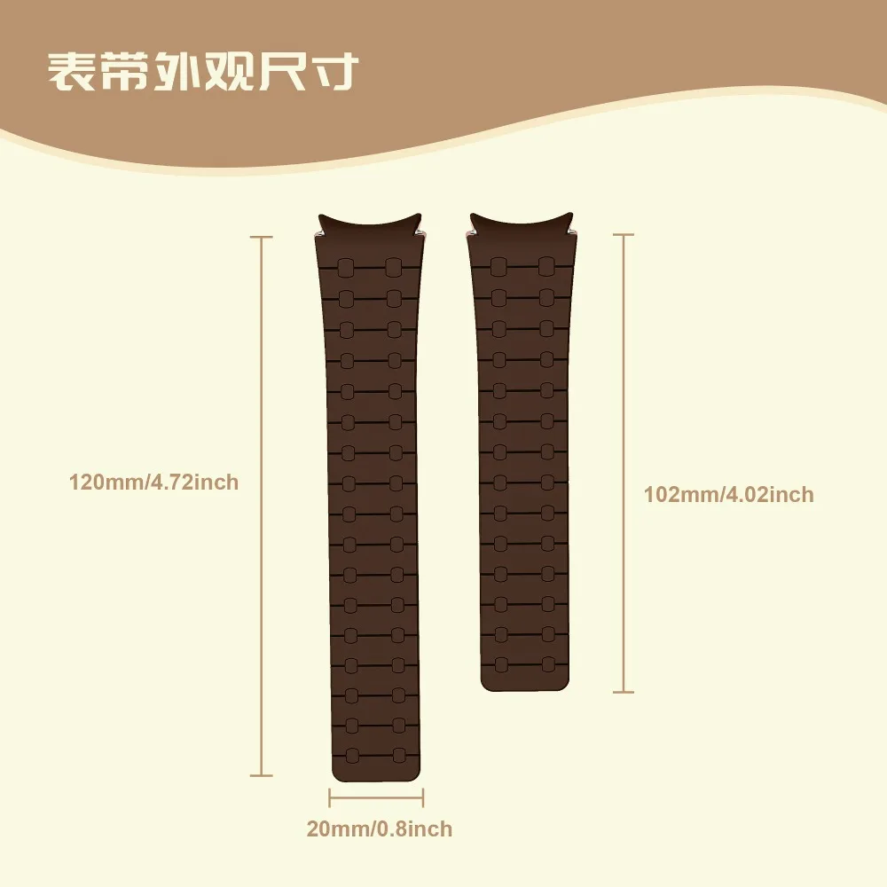 سيليكون بدون ثغرات للساعة ، سوار مغناطيسي للساعة 5 برو ، حلقة رياضية ، كلاسيكية ، سامسونج جالاكسي 6 ، 44 ، 40 ، 45 ، 47 ، 43 حزام