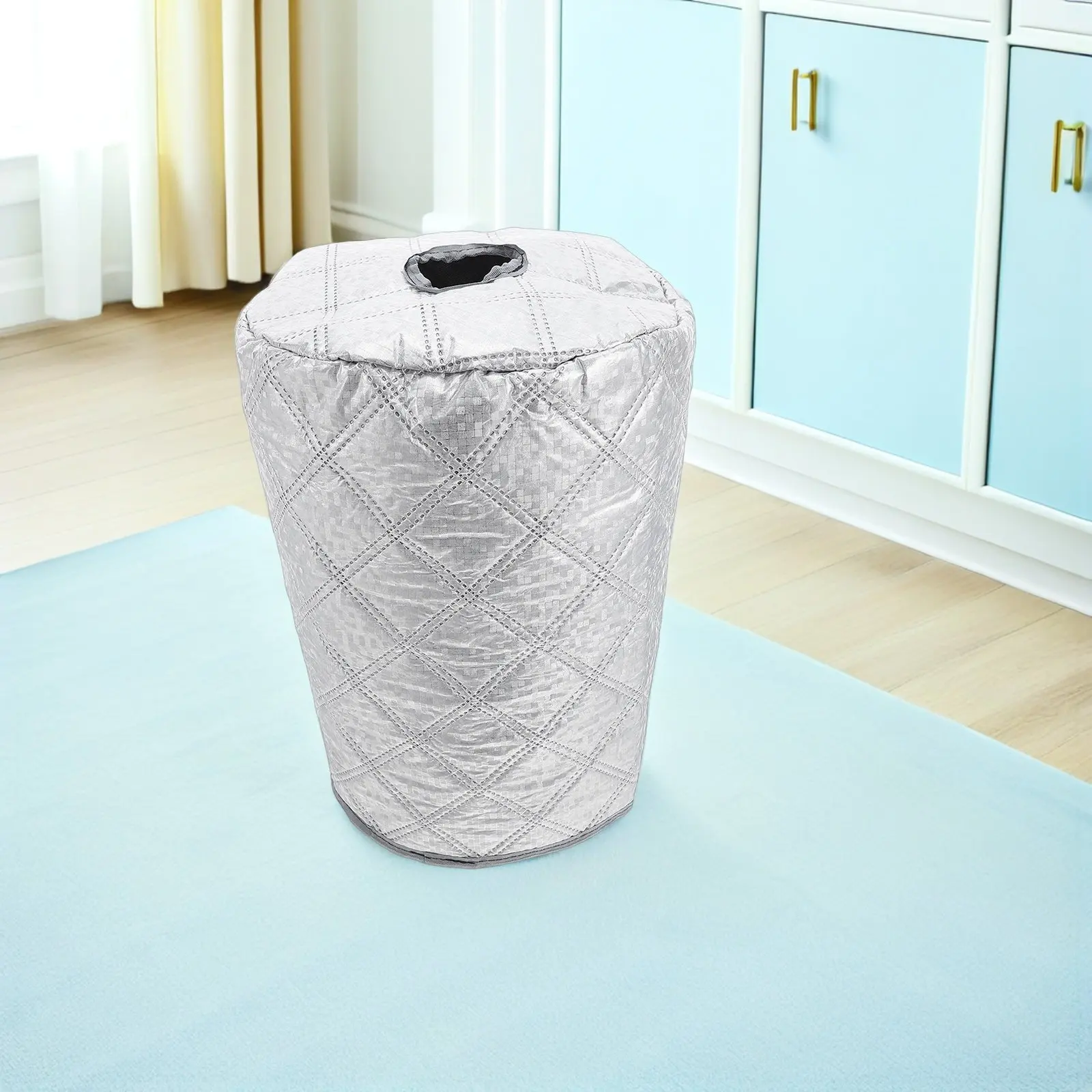 

Silver Water Cooler Bucket Dust Cover Reusable Protective Cover for 5 Gallon Water Bottle Cooler Sleeve Bucket Sleeve