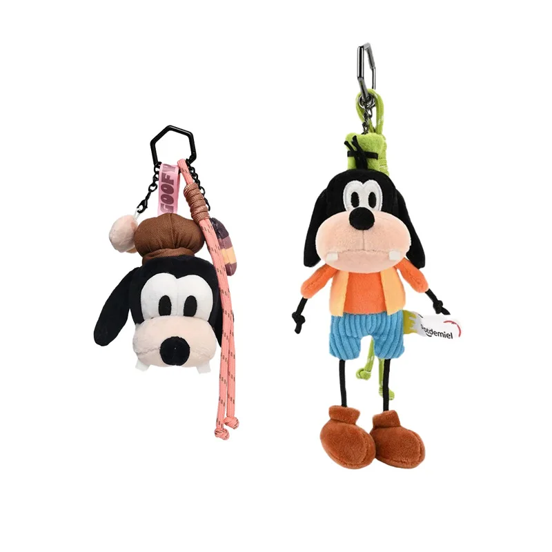 

Disney Mickey Goofy Plush Keychain Set Cute Bag Charm Accessory for Backpack Handbag Gift for Fans