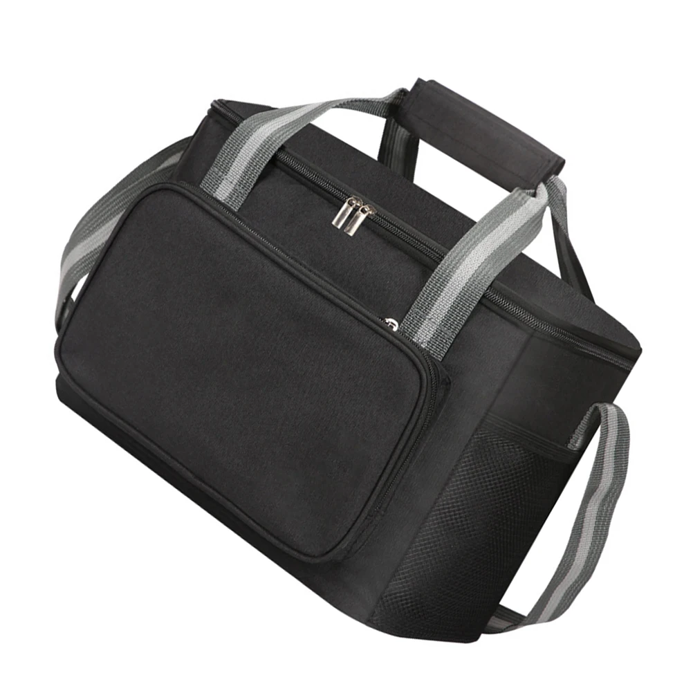 

Insulated Lunch Bag Ice Pack Oxford Cloth Large Capacity Reusable Waterproof Tote Bags Picnic Office Outdoor Zipper Design Lunch