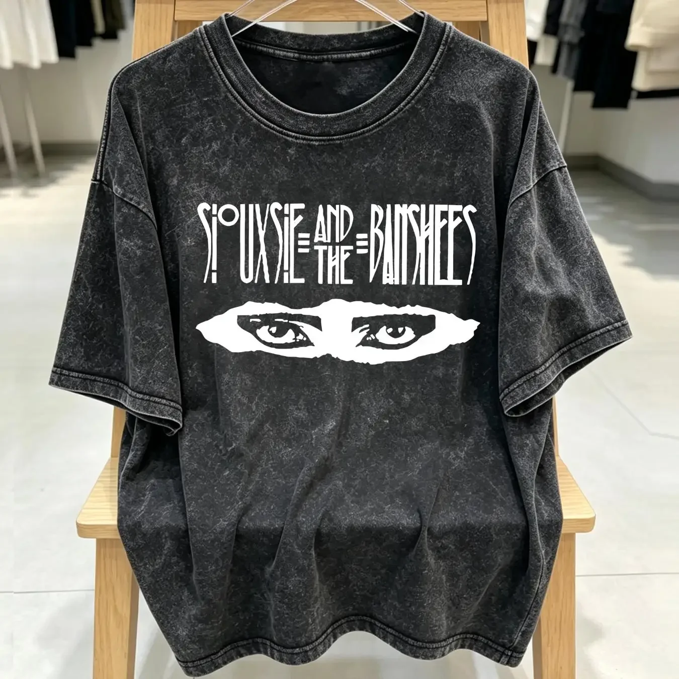 washed T Shirt Vintage Siouxsie And The Banshees S M L 2345XL vintage Washed streetwear Stretched Unisex Versatile Stylish