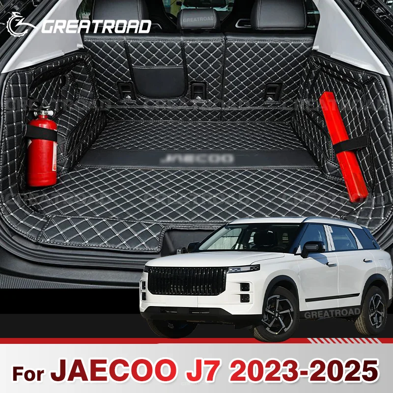 

Автоматический коврик в багажник с полным покрытием для JAECOO J7 PHEV 2023 2024 2025, чехол для багажника автомобиля, аксессуары для защиты салона