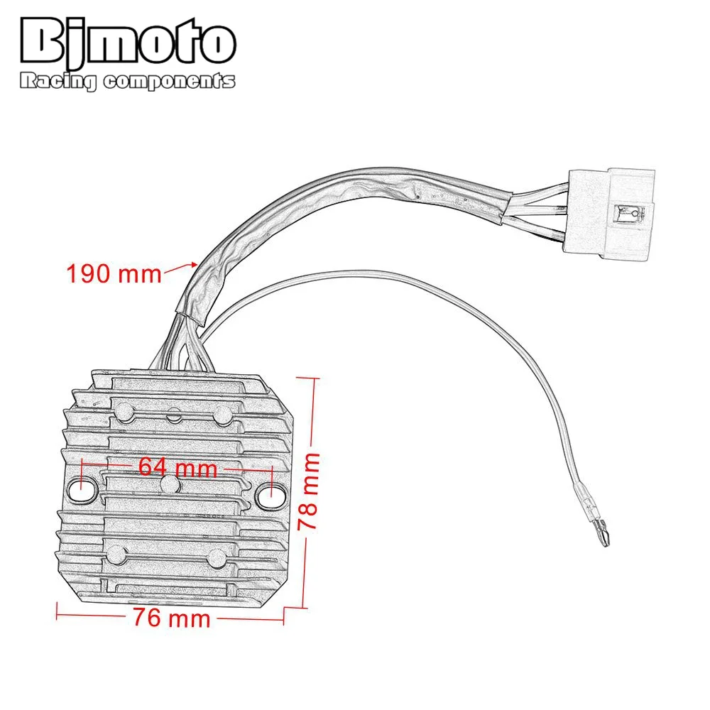21066-1008 Motorcycle Rectifier For Kawasaki KZ1000 KZ750 KZ650 Z400J Z550B Z650F KZ650F Z750E Z1000 MK2 KDX250 KDX250SR view 2