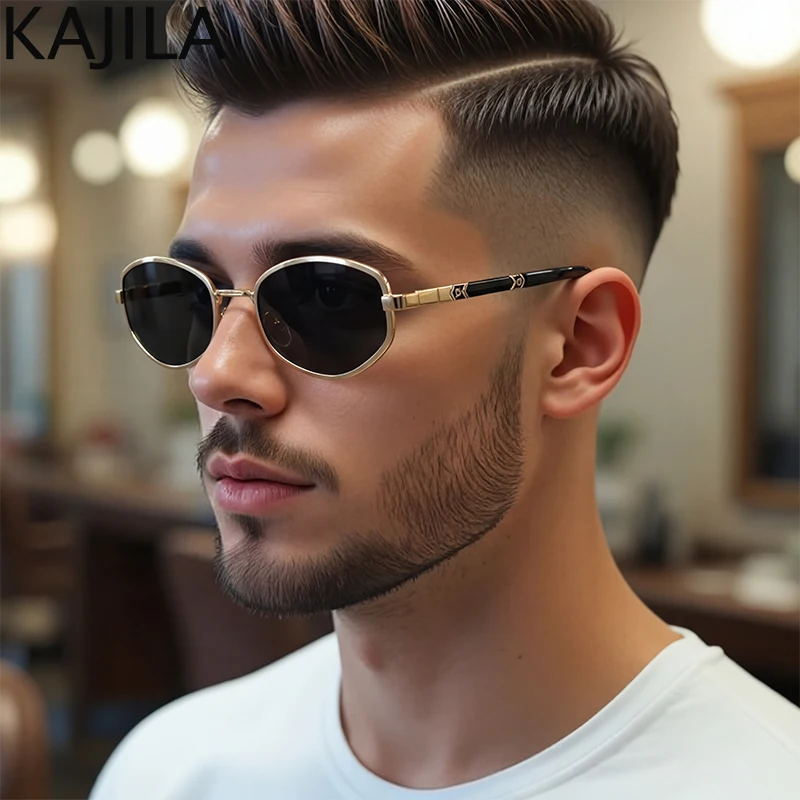 

Vintage Small Steampunk Hexagon Sunglasses Men 2026 Luxury Brand Trendy Polygon Punk Sun Glasses For Male Retro Outdoor Shades