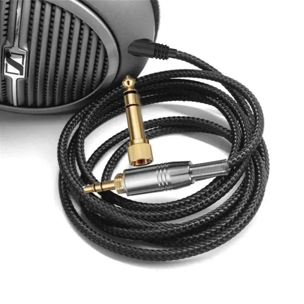 Cable de extensión trenzado de nailon para auriculares AKG K361 K361BT, repuesto de 6,35mm, K361-BT