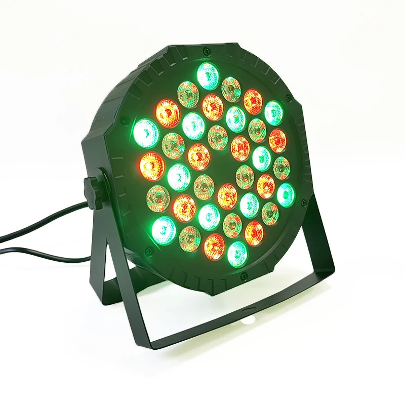 

4PCS 36 LED Par Light RGB DMX512 Flat Stage light Effect DJ Disco Party Wedding Bar Club Decoration Show Sound Activated Lamp