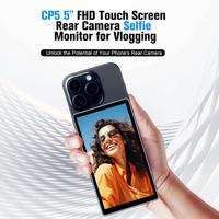 SHIMBOL CP5 5'' Vlog Selfie Phone Monitor Screen 1080P FHD Phone Rear Camera Selfie Monitor for iPhone 16 15 Samsung Phone