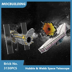 MOC Building Blocks Hubble & James Webb Space Telescope Model Educational Collection Assembled Bricks Xmas Toys Gifts 3130PCS