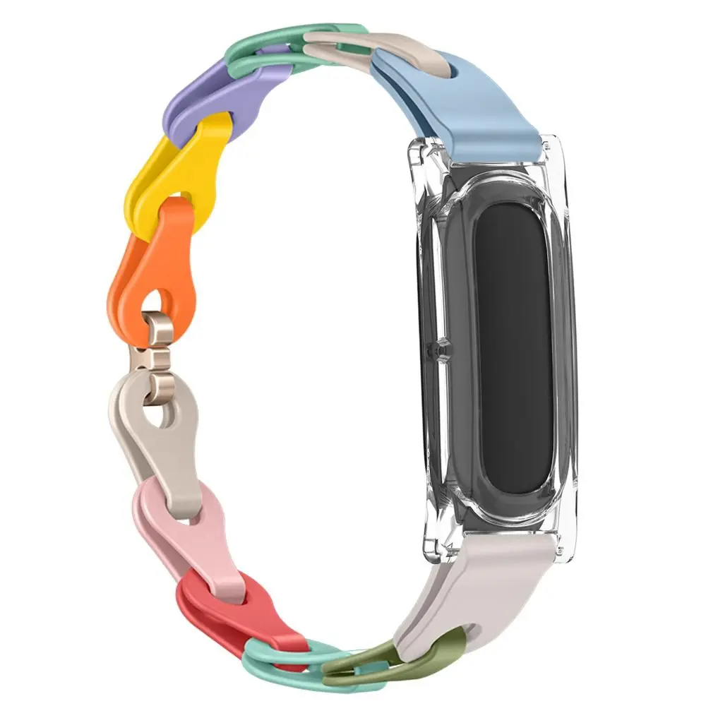Replacement DIY Silicone Watch Strap Adjustable Colorful WatchBand Loop Breathable Wristband Chain for Google Fitbit Air