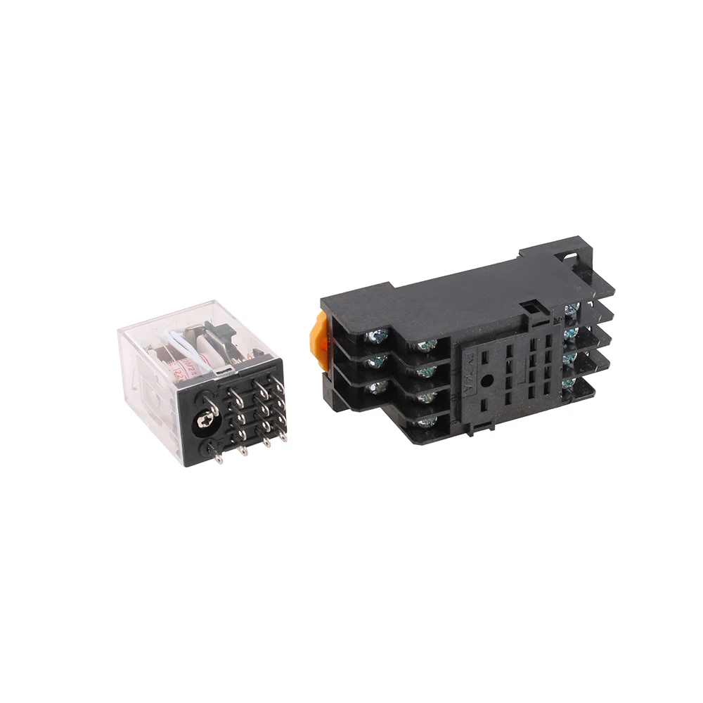 MY4NJ Coil DC12V DC24V AC110V AC220V AC380V HH54P 5A 220V Miniature Electromagnetic General Purpose Relay