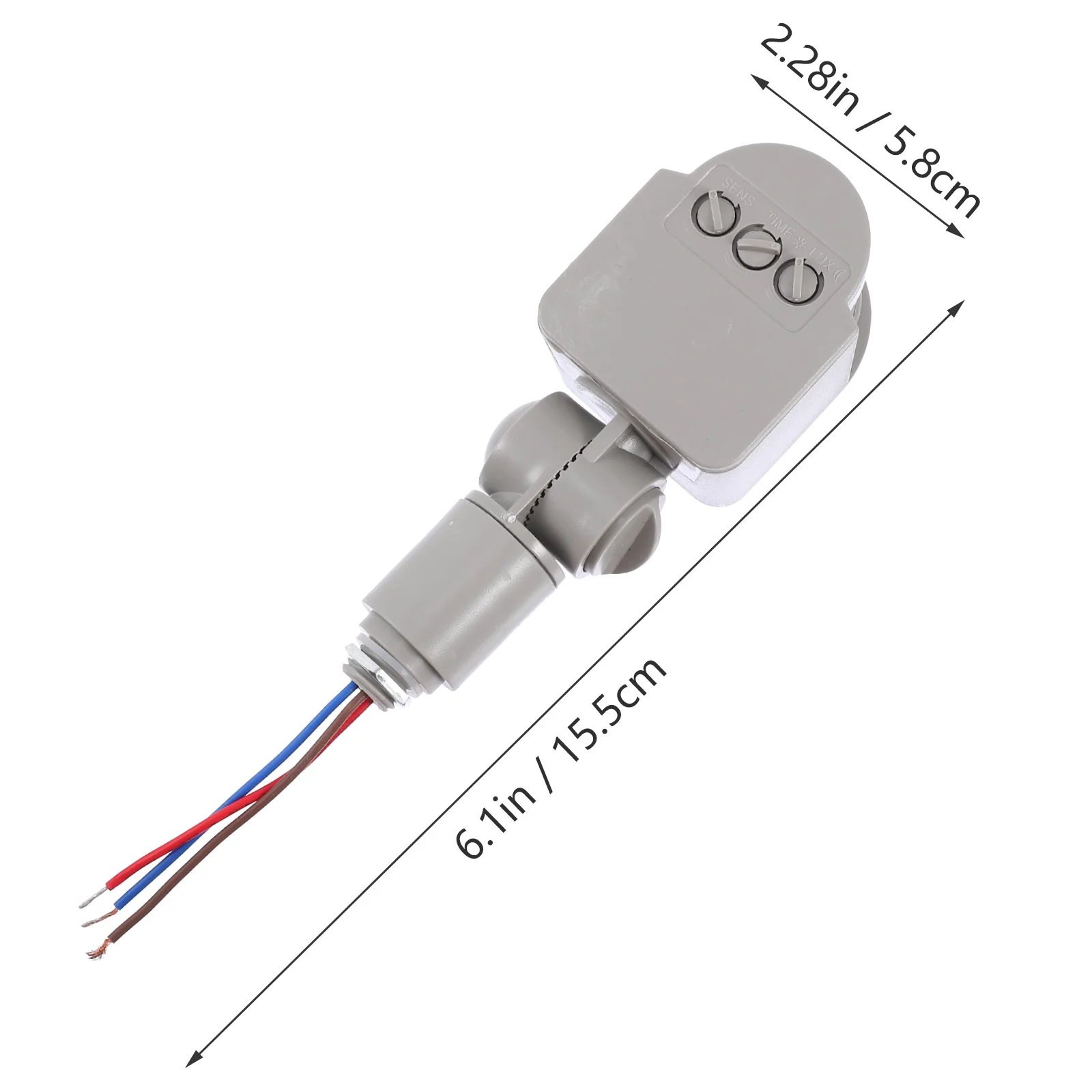 مستشعر حركة خارجي الجدار الخفيفة Led Pir كشف الأشعة تحت الحمراء الأمن الكاشف لحديقة ساحة المرآب درب