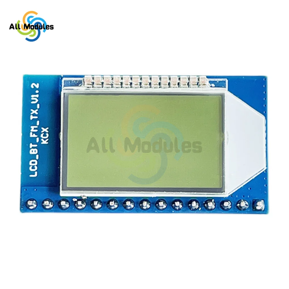 FM Stereo Audio Transmitter Circuit Board Module Bluetooth Forwarding Distance 500m 76-108MHz FM Station Digital Display Module