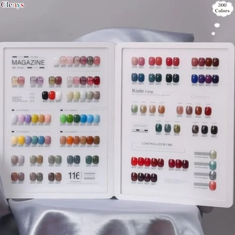 Glwnys 300 piezas * 15ml pegamento para esmalte de uñas toda la temporada popular gel de inmersión universal UV LED juego de barniz artístico para salón de uñas