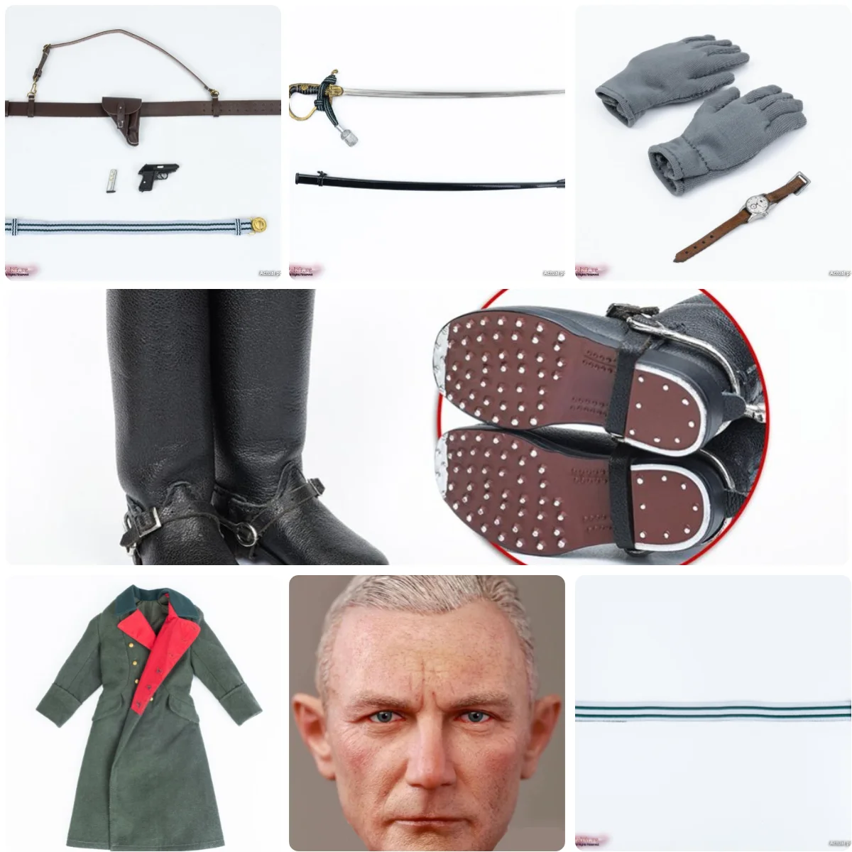 Hot Sales 1/6th Soldier Doll Male DID GM656 Man Head Sculpt Carving Dress Pant Waist Belt Hollow Shoe Toys Model For 12
