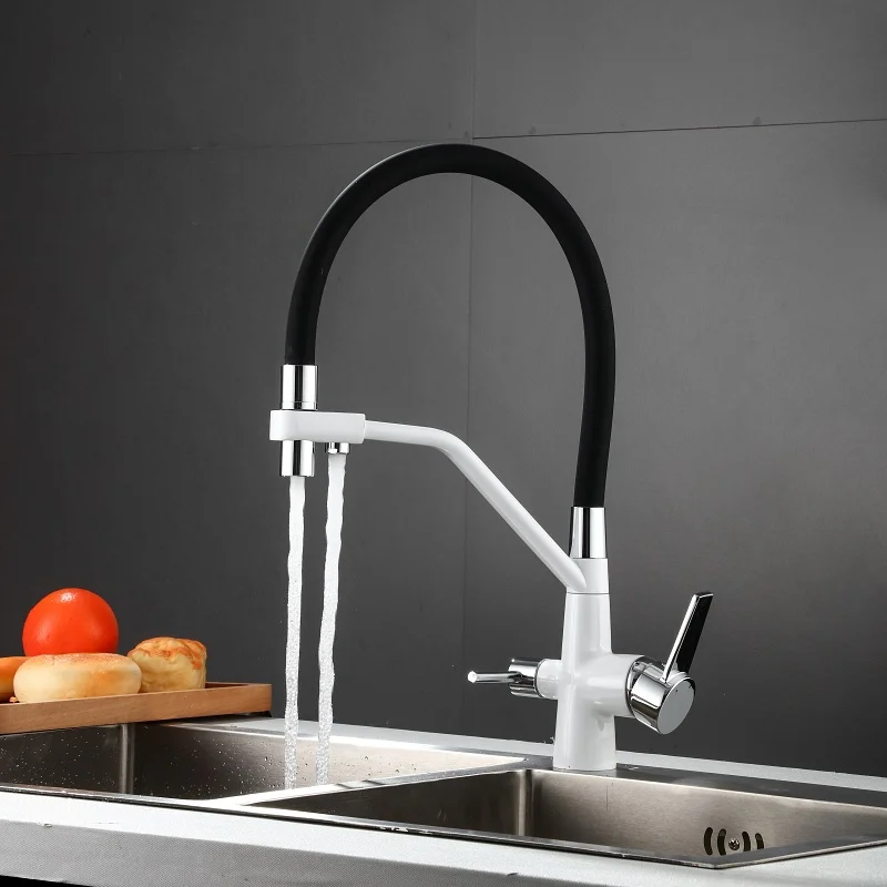 Kitchen Sink Faucet Filter    Water  Brass Flexible  Mixer Tap  360 Rotation Purifier 
