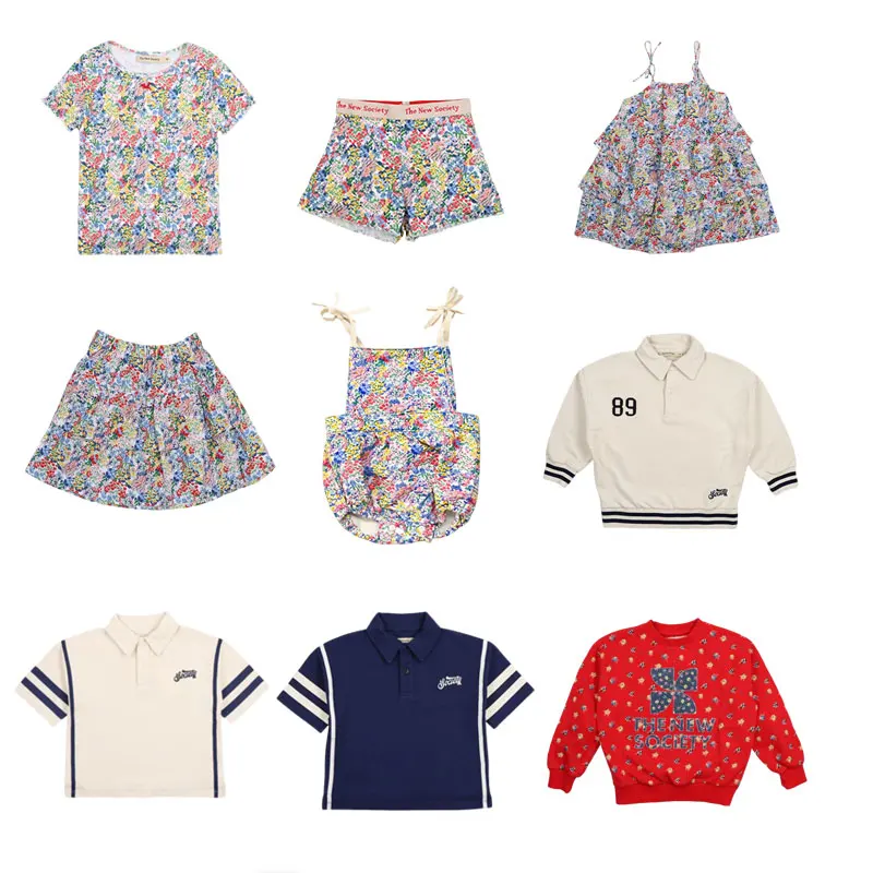 

Children T-shirt Sets Ss26 TNS Kids Tees for Boys Girls Cute Print Short Sleeve Top Shorts Kid Tops Skirt Clothing