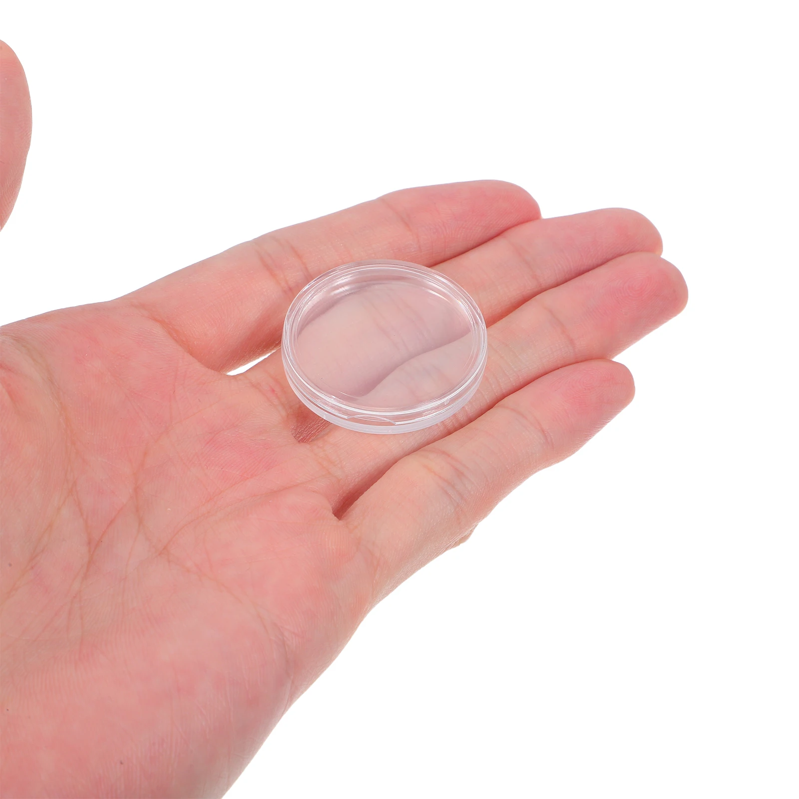 100Pcs 28Mm Coin Storage Box Transparent Protective Case for Coins Small Round Collection Holder Business Gift Exhibition