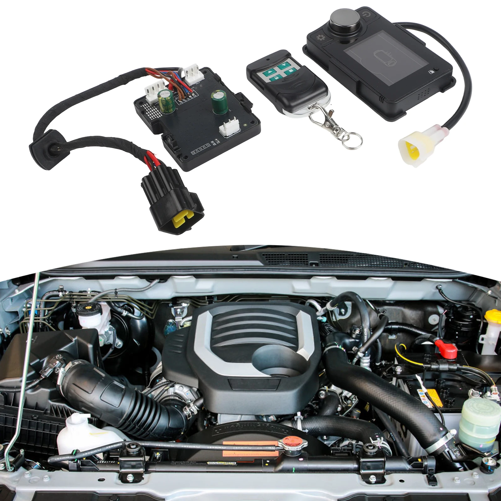 

Controller Air Diesel Heater Compact Lightweight Portable Design Precision Craftsmanship Temperature Display Feature