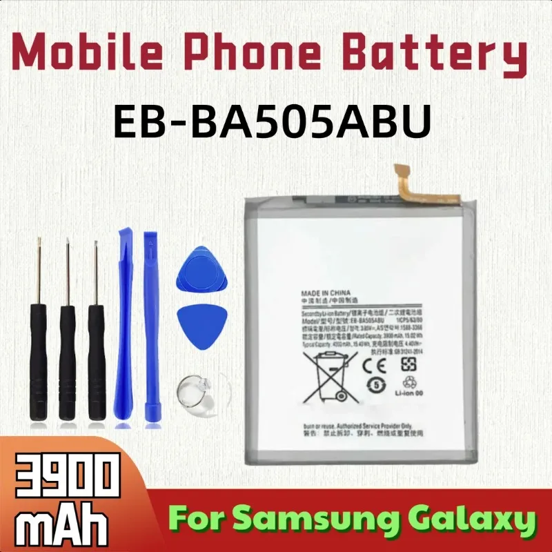 

EB-BA505ABU 3.85V 3900mAh Mobile Phone Battery for Samsung Galaxy A50 A50S A505GN/DS A505W A30s A30 SM-A507FN A507