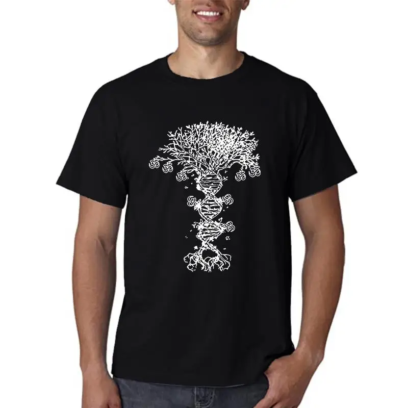 Summer Mens T Shirt Adult Tree Of Life Om Aum Symbol DNA Triblend T-Shirt Hipster O-neck cool tops New fashion trend