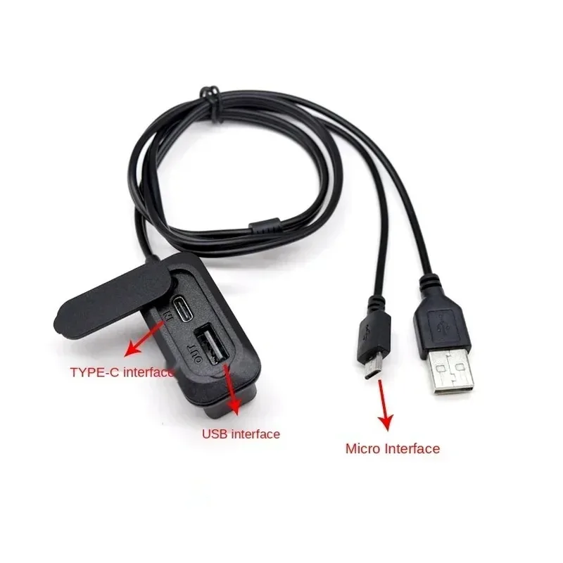 Backpack External USB Charging Port Adapter Charging Cable Luggage USB Charging Accessories Type-c Port 1pcs