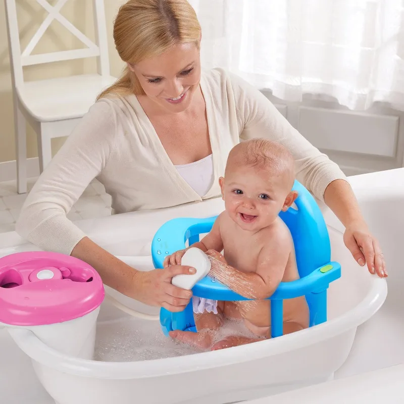 Baby Foldable Bath Seat for Tub Sit Up Infant Toddler Bathtub Seat Safety Baby Shower Chair Bath Tub Seater with Suction Cups view 5