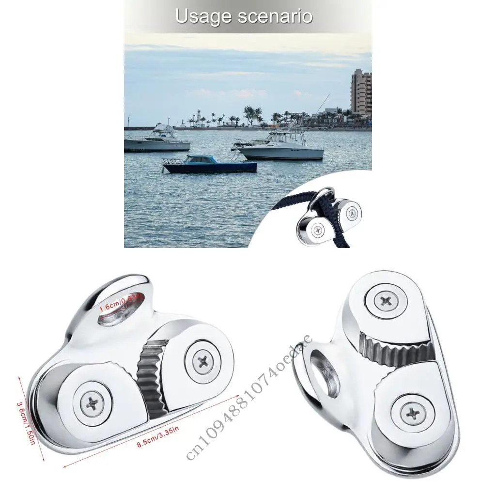 

Модифицируемый зажим для морской камеры с расширенным входом для надежной фиксации веревки