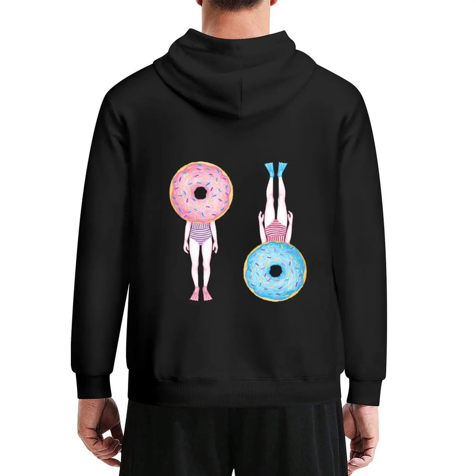 

The Summer Treats : Pool Party Doughnut Hoodie men clothes mens clothing men's coat new in hoodies & sweat-shirt