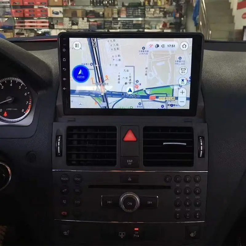 

For Mercedes Benz C Class W204 C180 C200 2008-2010 Android Car Radio 2Din Stereo Receiver Autoradio