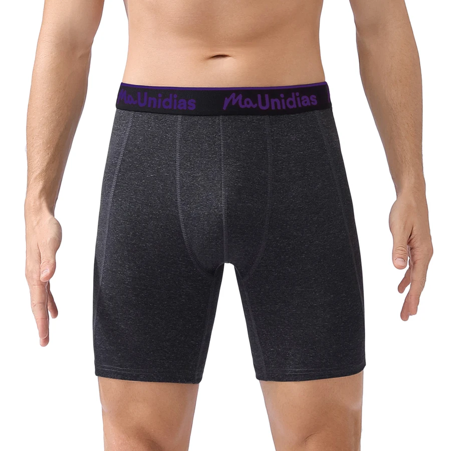 

New Long Underpants Men Letter Elastic Waistband Long Leg Men's Panties Sport Boxer Shorts Breathable Underwear For Man Boxers
