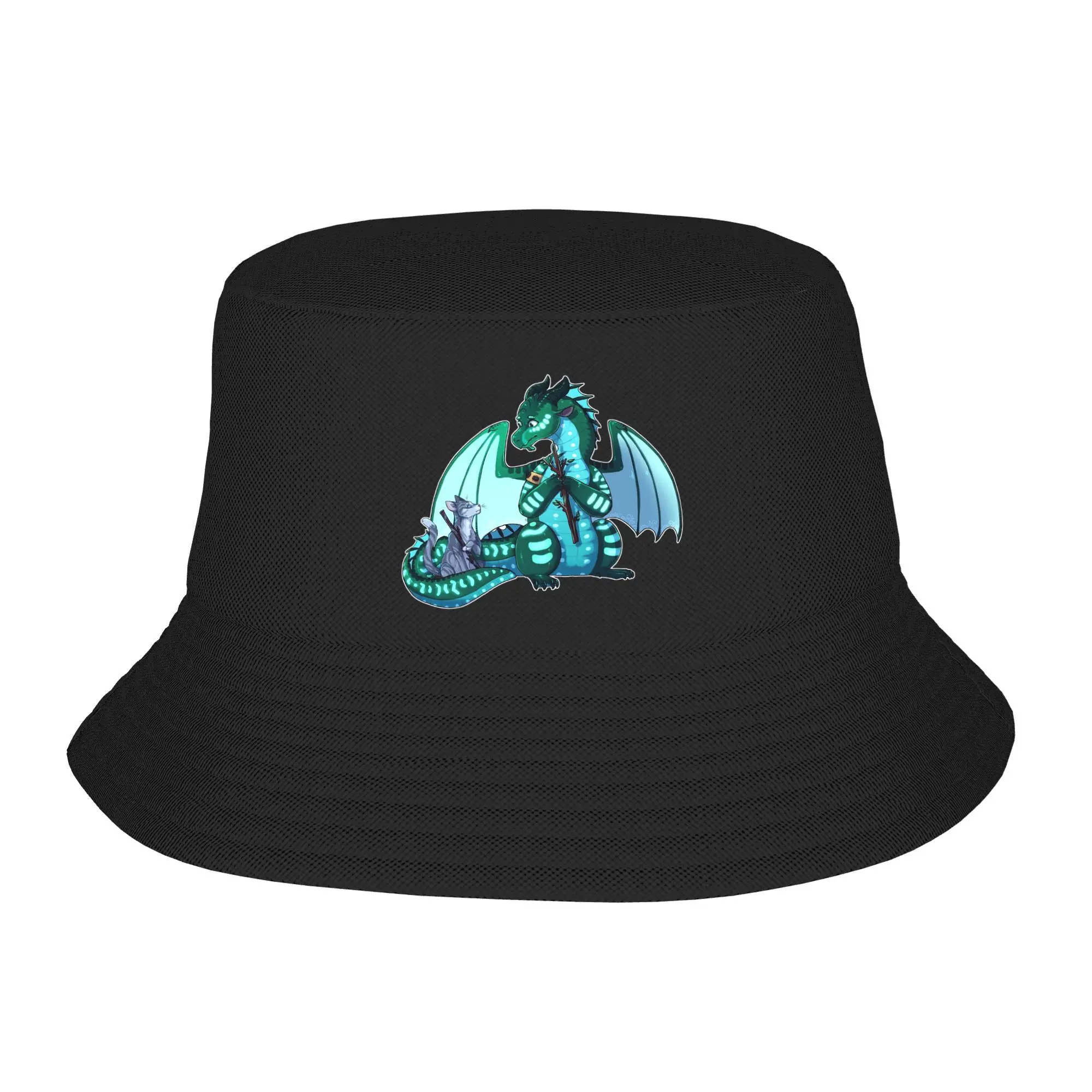 

Wings of Fire & Warriors Turtle and Jayfeather Stick Bois Bucket Hat Panama Bob Hats Autumn For Summer Beach Fishing Unisex Caps