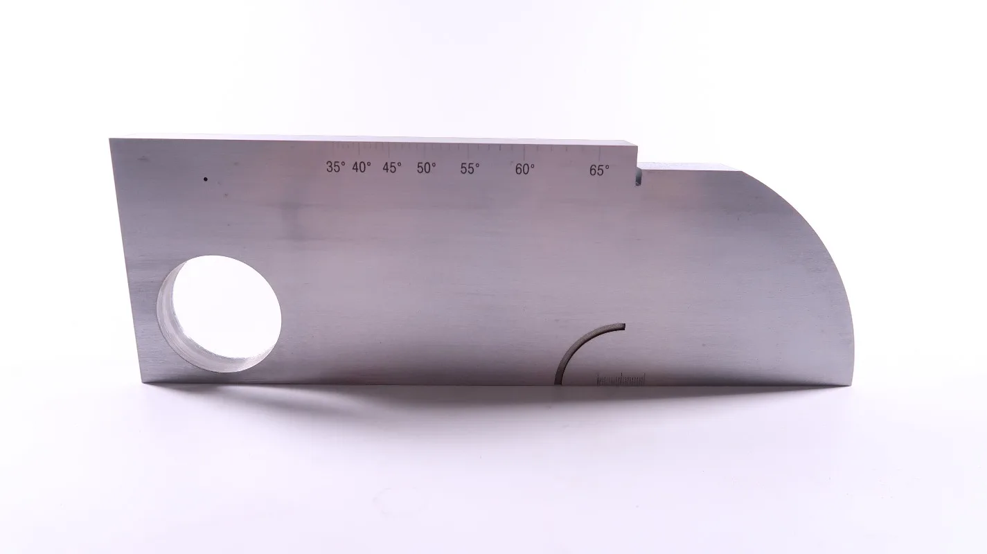 Blocco di calibrazione NDT IIW-Type 1 AWSD1.1/D1.1M-2015 Blocco di prova in acciaio inossidabile 304 per rilevatore di difetti ad ultrasuoni TIPO POLLICI