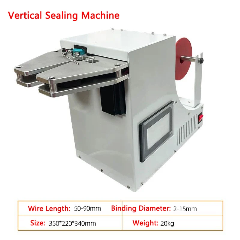 Automatic Bread bag Tying machine Vegetable, Lollipop, Fruit bag Vertical Bunding Machine Strapping machine Sealing Machine